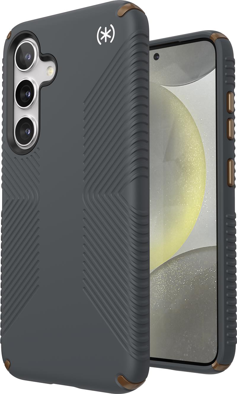 Speck Presidio2 Grip Samsung Galaxy S24 Charcoal Grey - with Microban