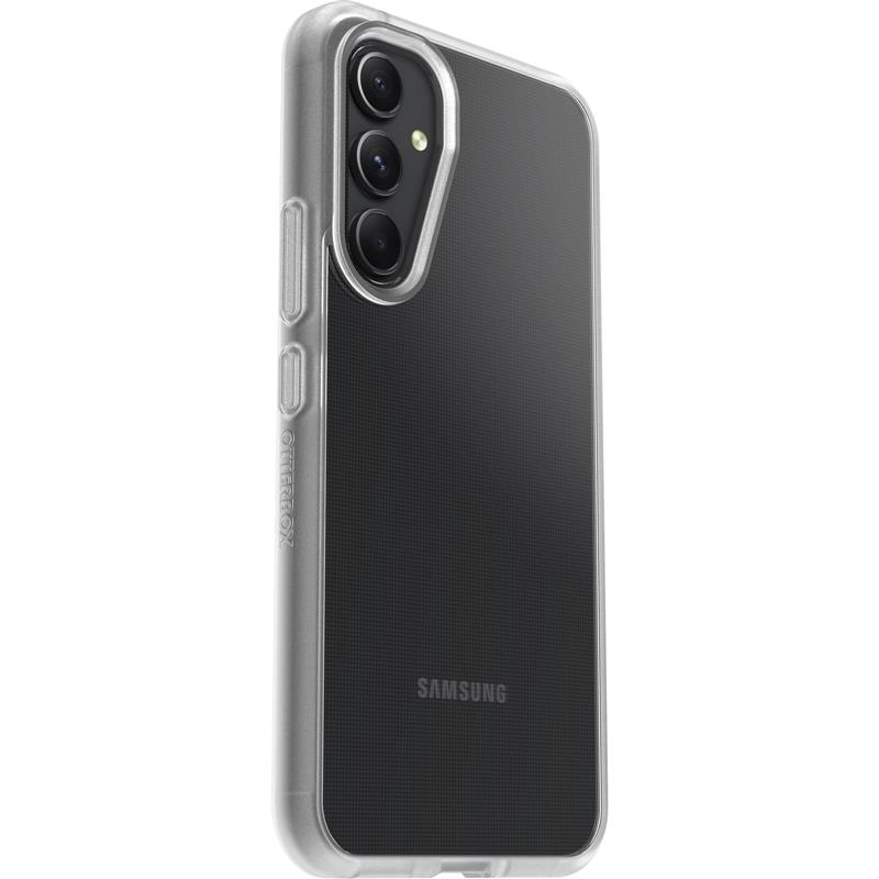 OtterBox Drop Protection-bundel voor Galaxy A54 5G; React doorzichtige behuizing getest volgens militaire standaard en prestatie glazen schermbescherm