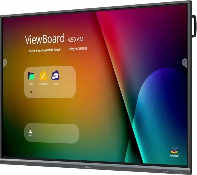 Viewsonic IFP7550-5F interactive whiteboards & accessories 190,5 cm (75"") 3840 x 2160 Pixels Touchscreen Zwart HDMI