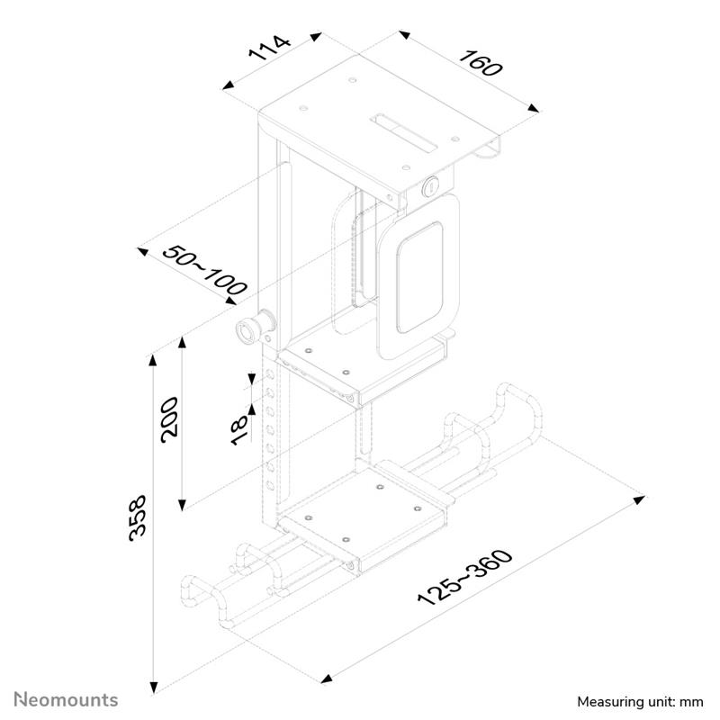 Neomounts cpu houder