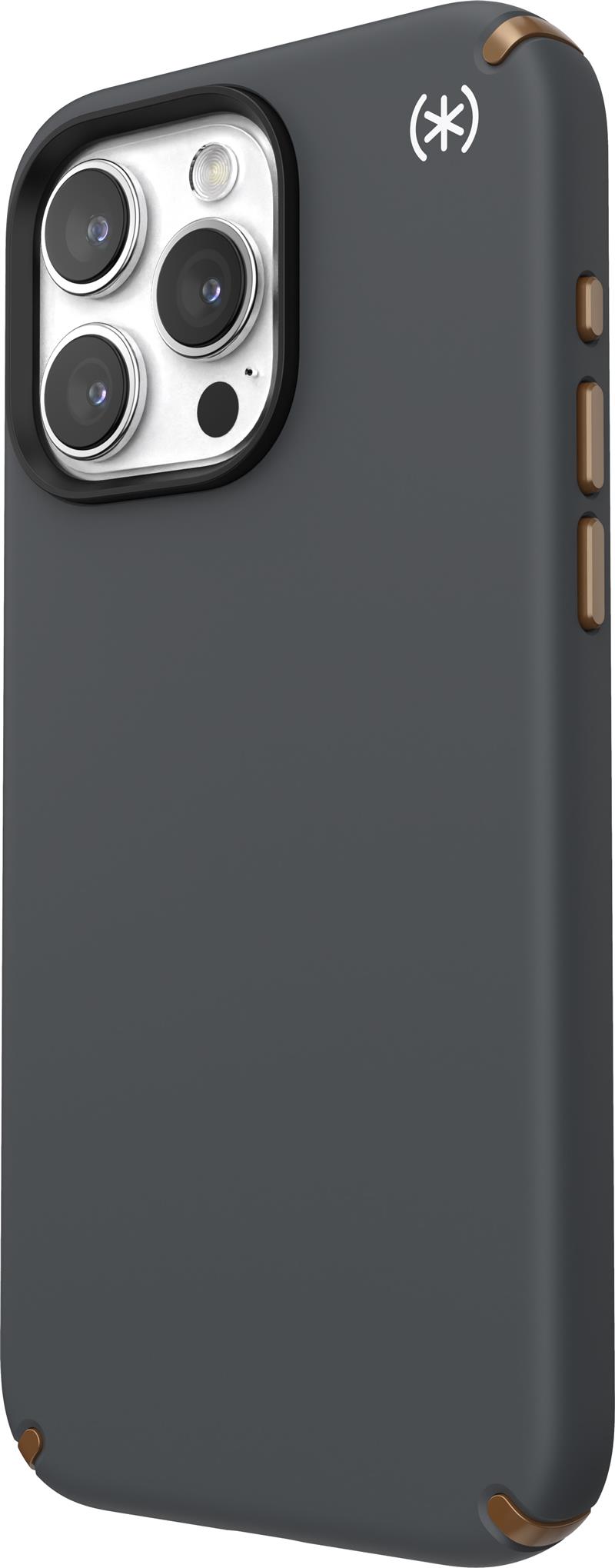Speck Presidio2 Pro + MS Apple iPhone 15 Pro Max Charcoal Grey - with Microban