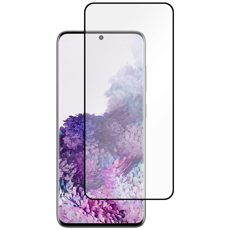 Samsung Galaxy S20 - Full Cover Screenprotector Tempered Glass - Black