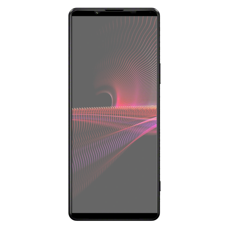 Sony Xperia 1 III - Full Cover Screenprotector Tempered Glass - Black