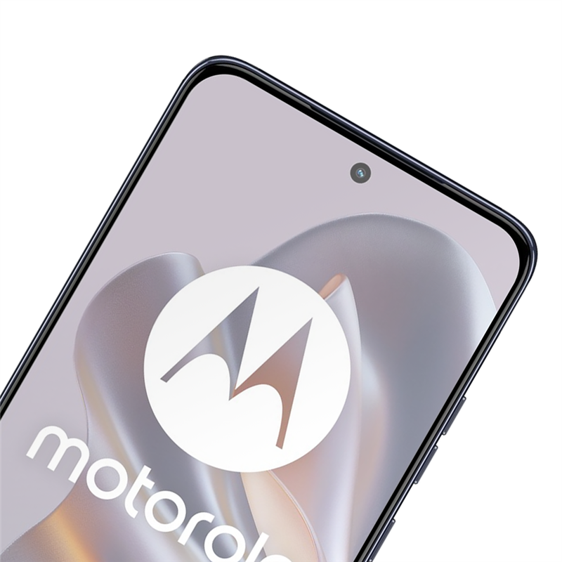 Motorola Edge 50 Neo - Full Cover Screenprotector Tempered Glass - Black
