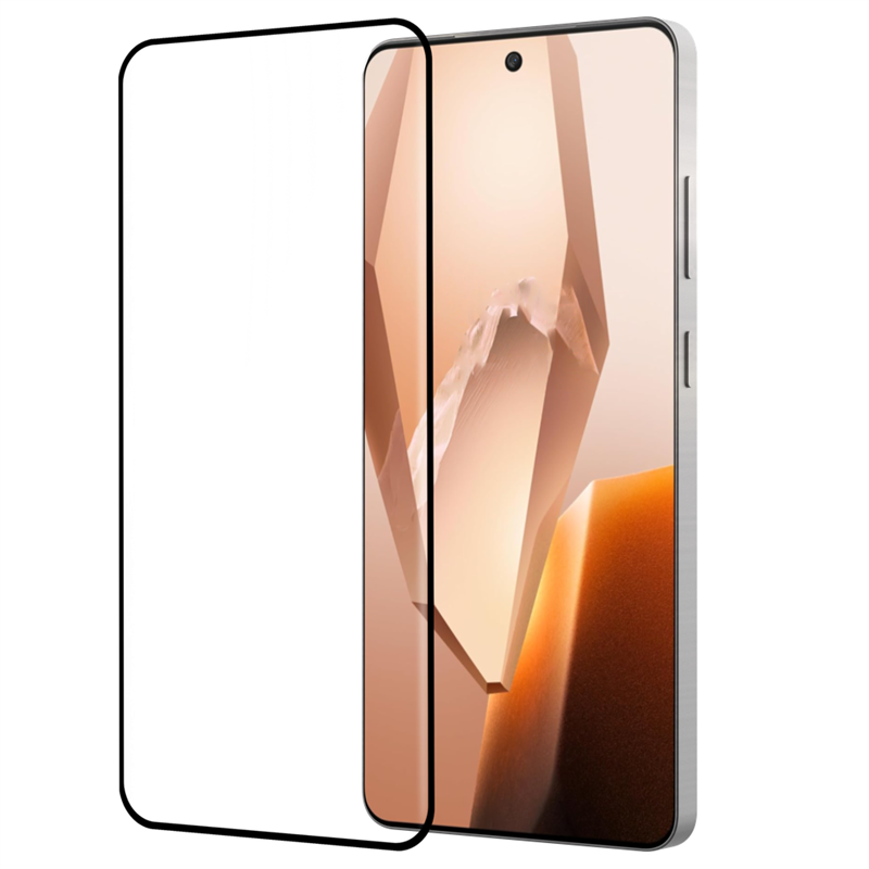 OnePlus 13R - Full Cover Screenprotector Tempered Glass - Black