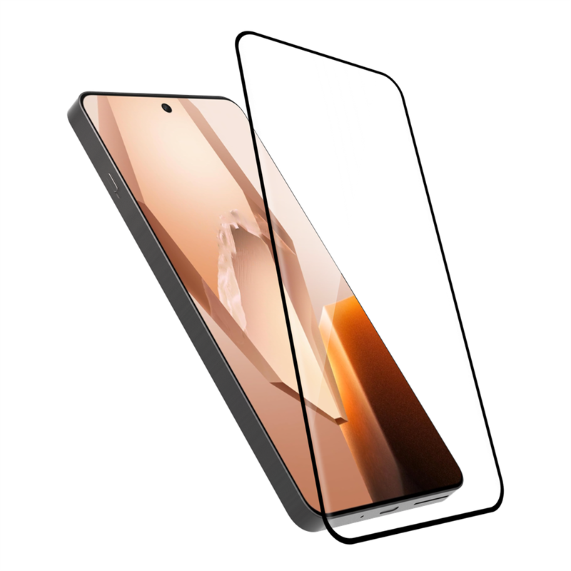 OnePlus 13R - Full Cover Screenprotector Tempered Glass - Black