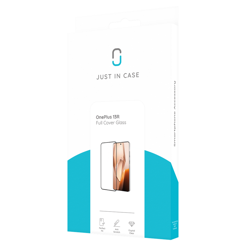 OnePlus 13R - Full Cover Screenprotector Tempered Glass - Black