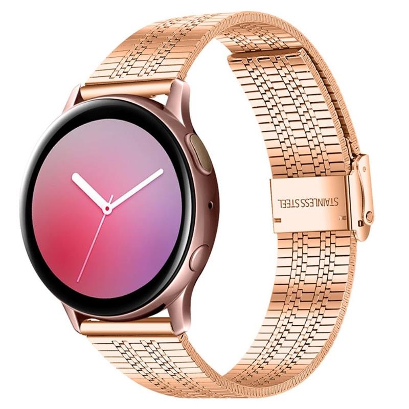 Watch Strap Samsung Galaxy Watch 4 5 6 7 20mm - Chique Metal Steel Band - Rose Gold