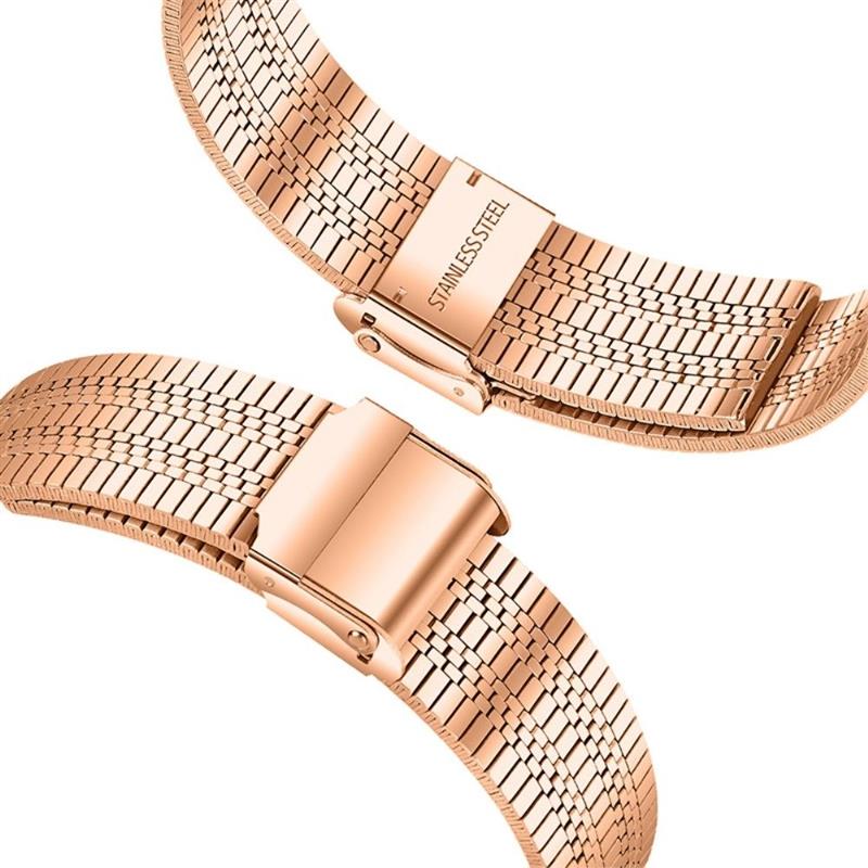Watch Strap Samsung Galaxy Watch 4 5 6 7 20mm - Chique Metal Steel Band - Rose Gold