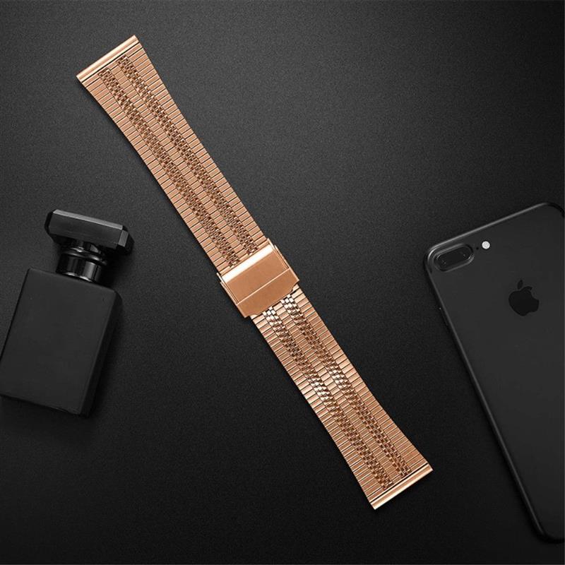 Watch Strap Samsung Galaxy Watch 4 5 6 7 20mm - Chique Metal Steel Band - Rose Gold