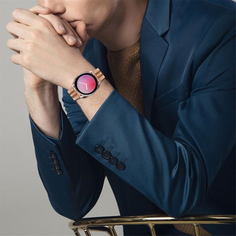 Watch Strap Samsung Galaxy Watch 4 5 6 7 20mm - Chique Metal Steel Band - Rose Gold