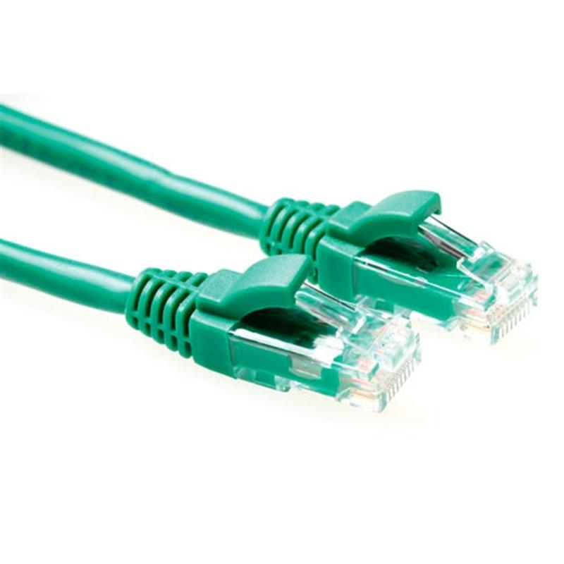 ACT UTP Cat5E 0.5m netwerkkabel Groen 0,5 m