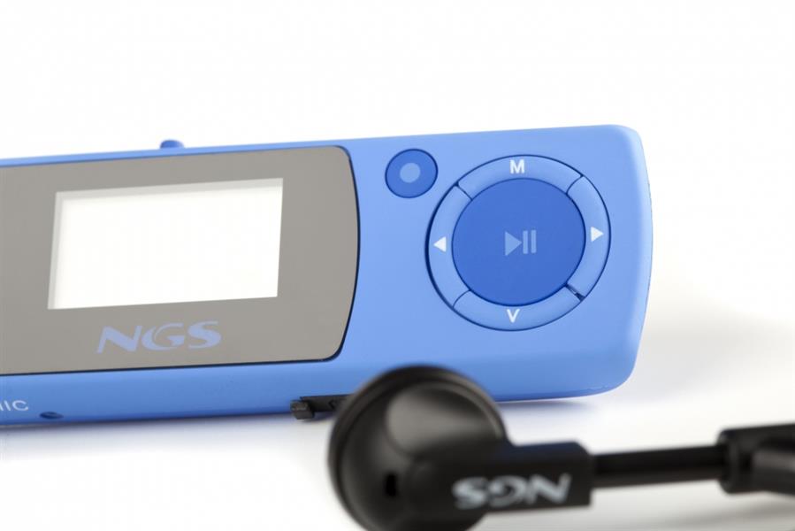 NGS Blue Popping 4GB MP3 speler Blauw