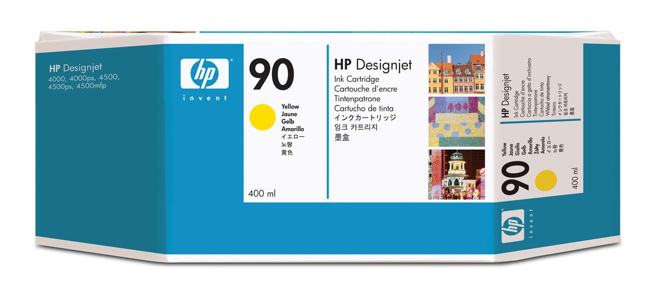 HP 90 Origineel Geel 1 stuk(s)