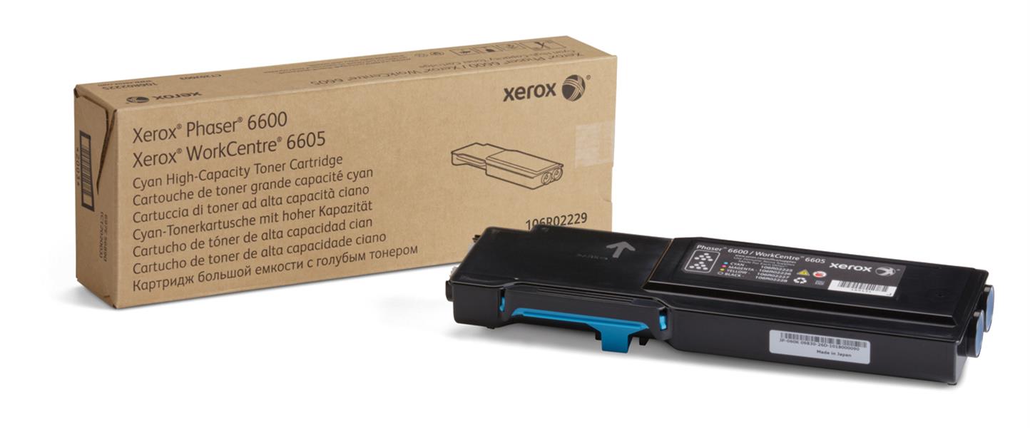 Xerox Phaser 6600/Workcentre 6605 Tonercartridge Met Hoge Capaciteit, Cyaan (6.000 PaginaS)