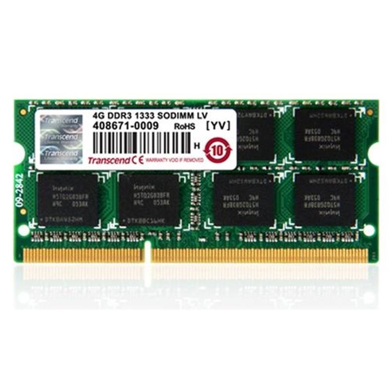 Transcend DDR3 SO-DIMM 4GB 1333Mhz CL9 1Rx8 512Mx8 1 5v