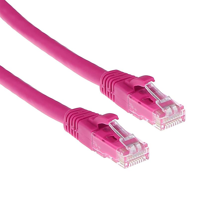 ACT IS1801 netwerkkabel Roze 1 m Cat6 U/UTP (UTP)