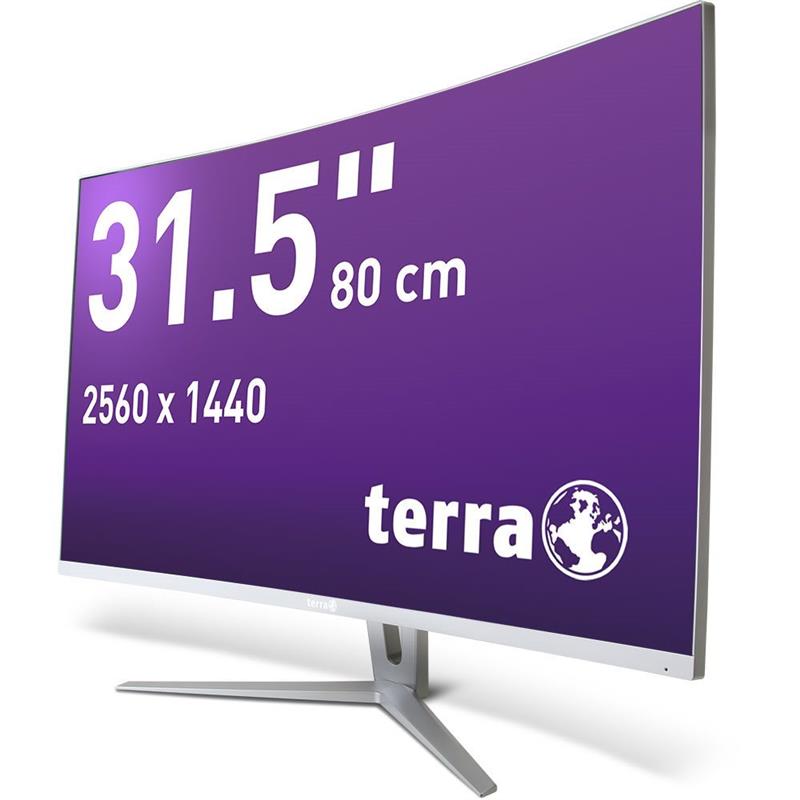 TERRA LCD/LED 3280W V2 silver/white CURVED 2xHDMI/DP