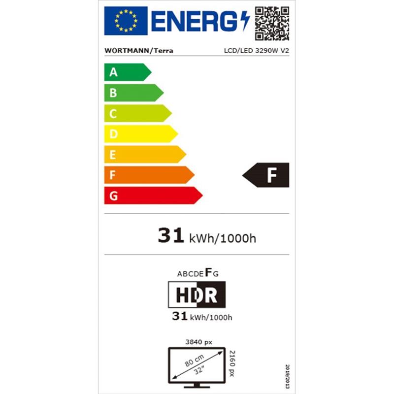 Terra Led Monitor 3290W 4K DP/HDMI/HDR 32 inch