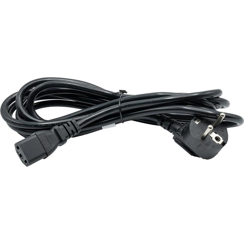 Kabel Netz/Kaltgerätestecker 1.8m black (Schuko)