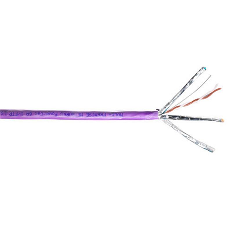 Molex Cat 6A U FTP massieve installatiekabel LSZH CPR euroklasse B2ca-s1a d1 a1 23AWG violet 500 meter