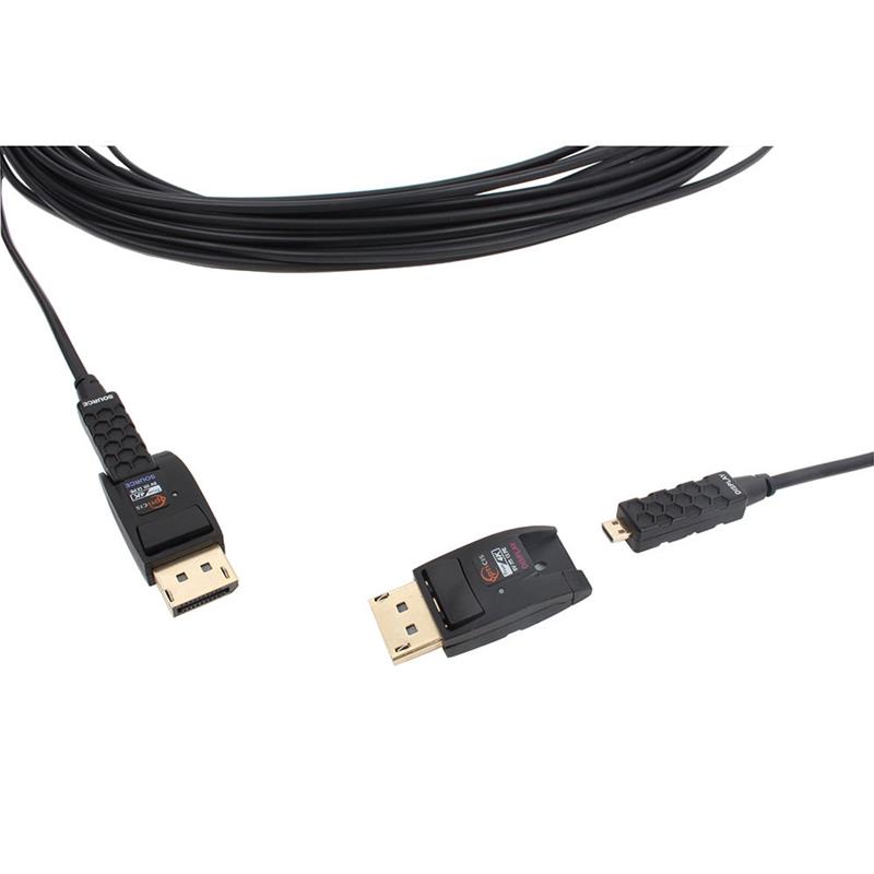 Opticis DisplayPort kabel 10 meter detachable