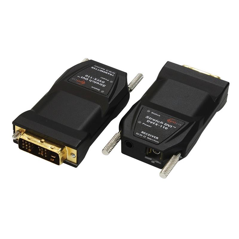 Opticis DVI extender set one fiber