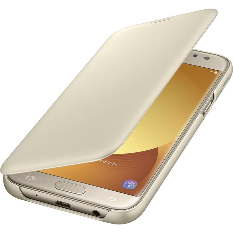 Samsung EF-WJ530 mobiele telefoon behuizingen 13,2 cm (5.2"") Portemonneehouder Goud