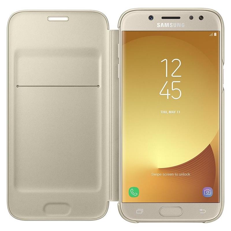 Samsung EF-WJ530 mobiele telefoon behuizingen 13,2 cm (5.2"") Portemonneehouder Goud