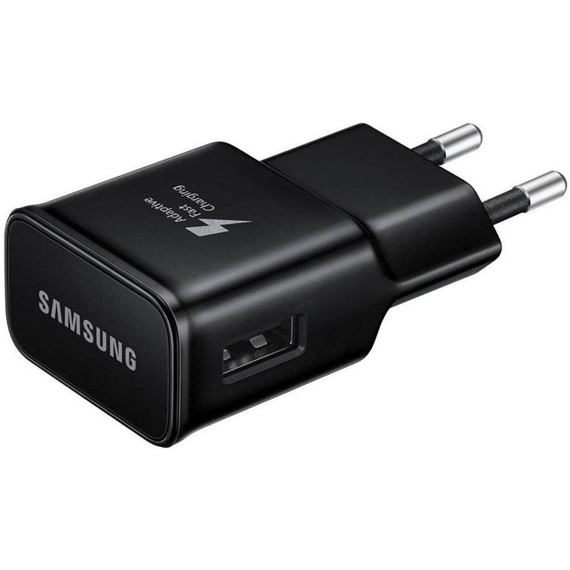 Samsung 15W USB-A Charger Fast Charging - TA200 Black bulk packed 