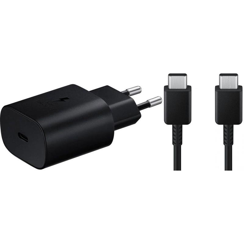 Samsung 25W USB-C Charger Fast Charging with Cable - EP-TA800 Black bulk packed 