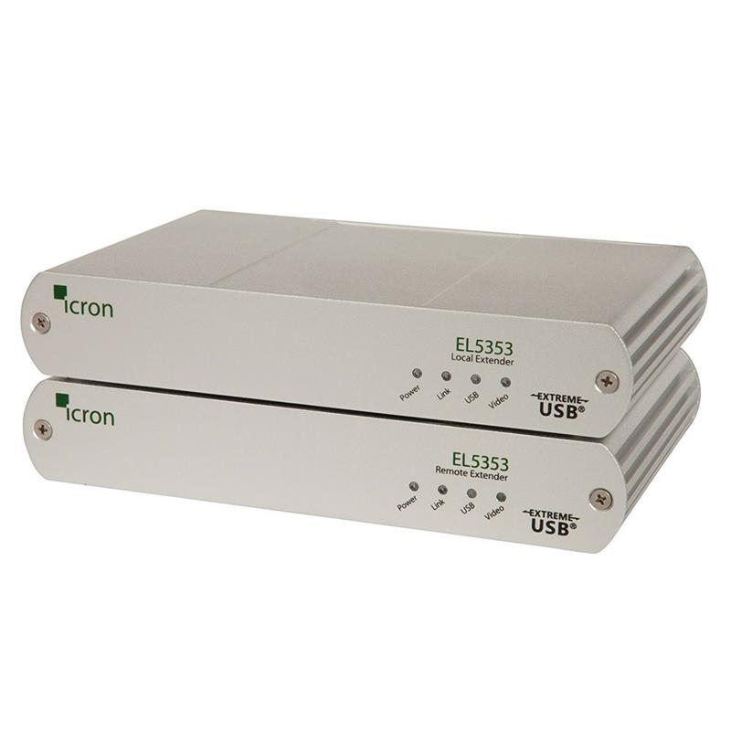 Icron EL5353 KVM extender systeem DVI tot 100 meter