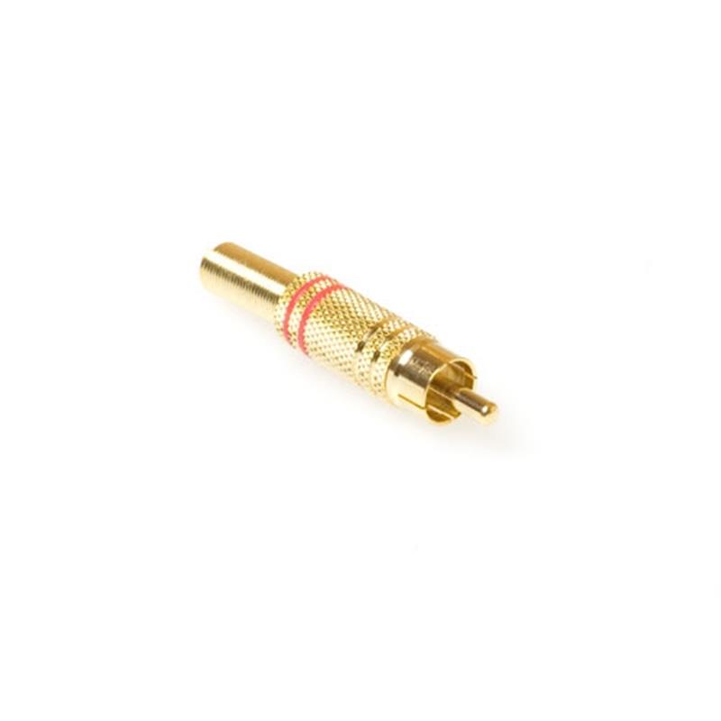 Lumberg RCA Connector male in het zwart