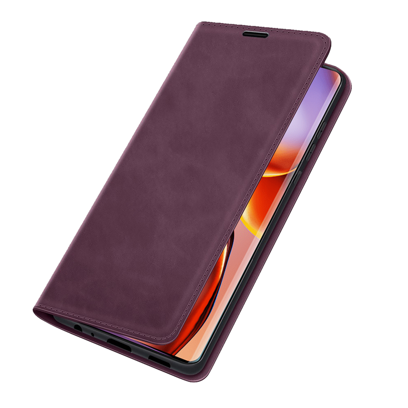 Motorola Edge 40 Pro - Magnetic Wallet Case - Purple