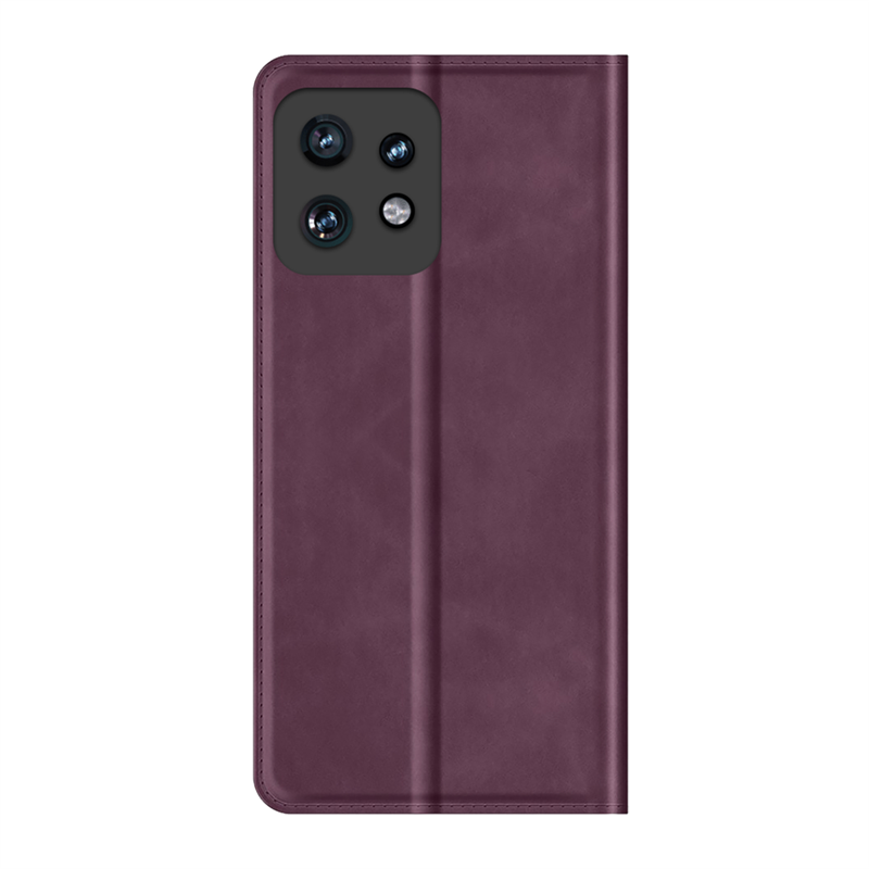 Motorola Edge 40 Pro - Magnetic Wallet Case - Purple
