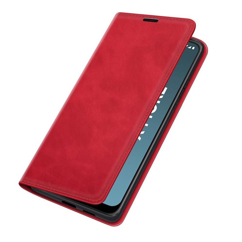 Nokia G11 G21 - Magnetic Wallet Case - Red