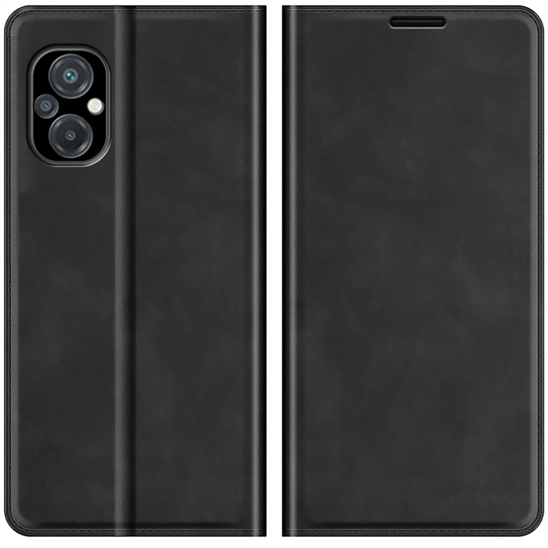 Poco M5 - Magnetic Wallet Case - Black