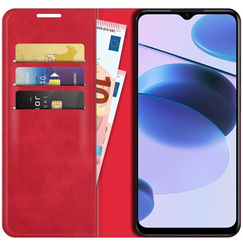 Realme C35 - Magnetic Wallet Case - Red