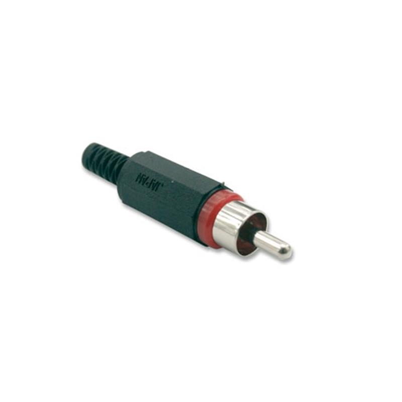 Lumberg RCA Connector male in het rood